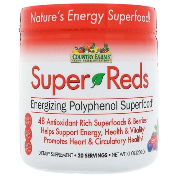 Super Reds Energizing Polyphenol Superfood, 200g - Country Farms Online now