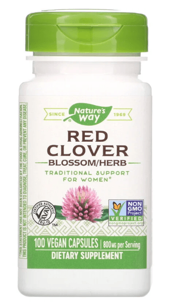 Red Clover, Blossom  Herb, 800 mg, 100 Caps - Nature s Way For Cheap