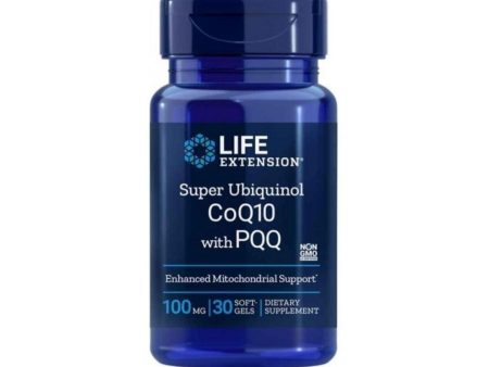 Super Ubiquinol CoQ10 with BioPQQ, 100 mg, 30 Softgels - Life Extension Supply