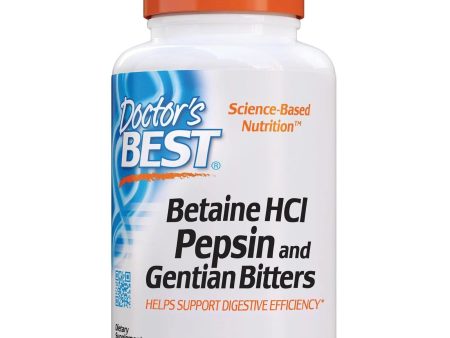 Betaine HCL, Pepsin and Gentian Bitters, 360 Capsules - Doctor s Best Cheap