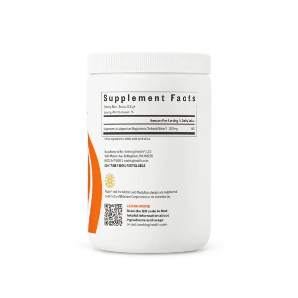 Magnesium Glycinate Powder, 187.5g - Seeking Health Online Hot Sale