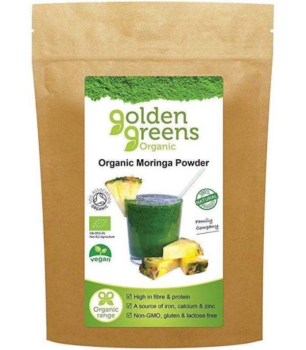 Organic Moringa Leaf Powder 100g - Golden Greens For Sale