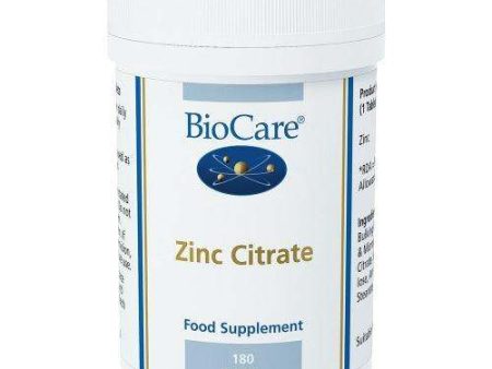 Zinc Citrate 180 Tabs - BioCare Cheap