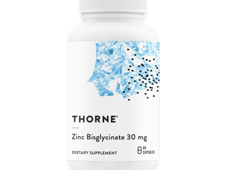 Zinc Bisglycinate 30 mg, 60 caps - Thorne Research Hot on Sale