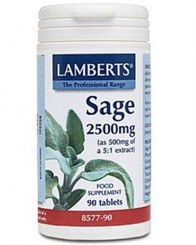 Sage 2500mg 90 Tabs - Lamberts For Discount