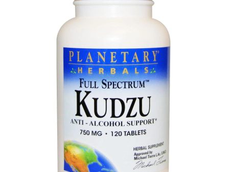 Kudzu, Full Spectrum, 750 mg, 120 Tablets - Planetary Herbals Online now