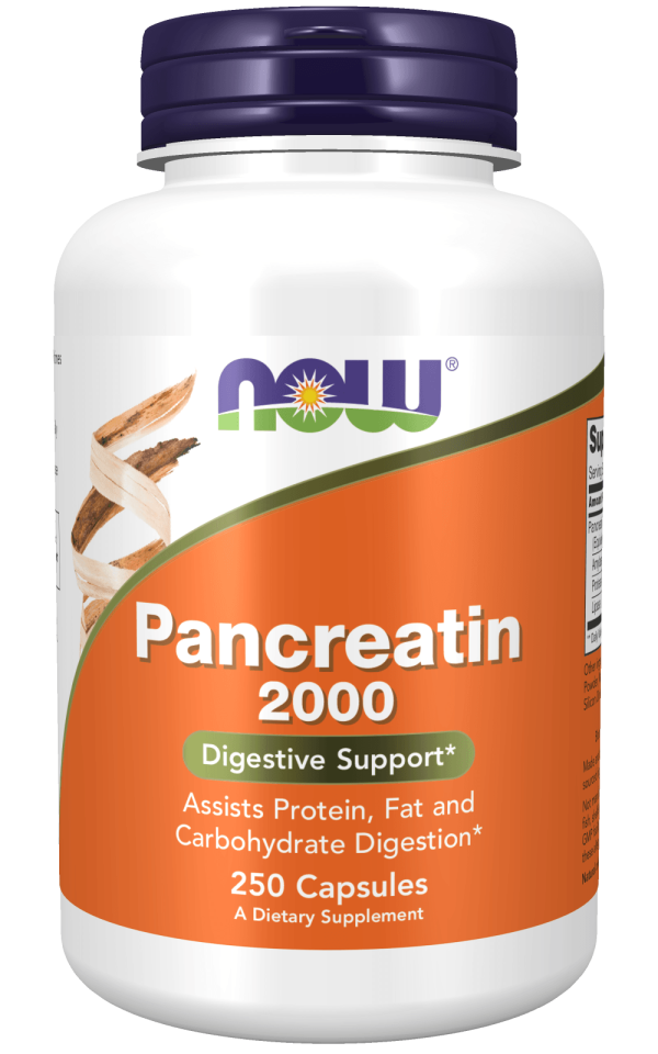 Pancreatin 2000 (10X 200 mg) 250 Capsules - Now Foods For Discount