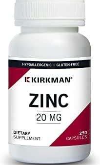 Zinc 20mg, Hypoallergenic - 100 Capsules - Kirkman Laboratories Hot on Sale