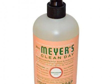 Mrs. Meyers Clean Day Liquid Hand Soap Geranium Scent 12.5 fl oz (370 ml) Supply