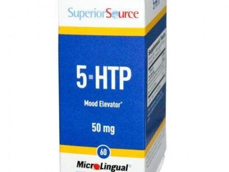 5-HTP, 50 mg, 60 MicroLingual Instant Dissolve Tablets - Superior Source Cheap