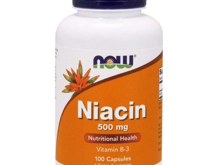 Niacin, 500 mg, 100 Capsules - Now Foods Cheap