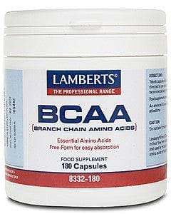 BCAA - Branch Chain Amino Acids - 180 Caps - Lamberts Sale