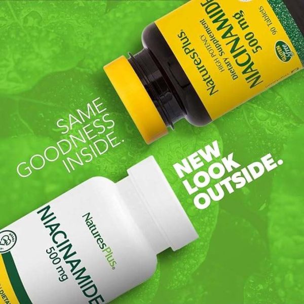 Niacinamide 500 mg 90 Tablets - Nature s Plus on Sale