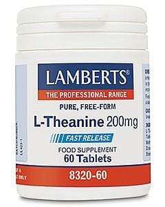 L-Theanine 200mg - 60 Tablets - Lamberts Hot on Sale