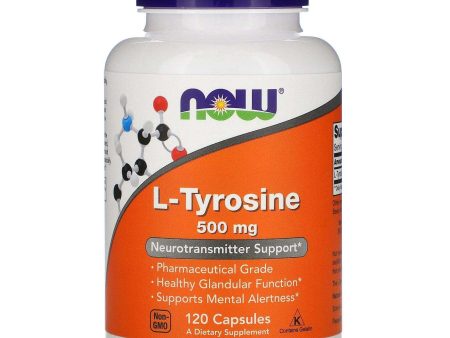 L-Tyrosine 500mg, 120 Capsules - Now Foods Online Hot Sale