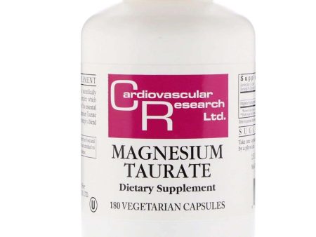 Magnesium Taurate, 180 Capsules - Cardiovascular Research on Sale