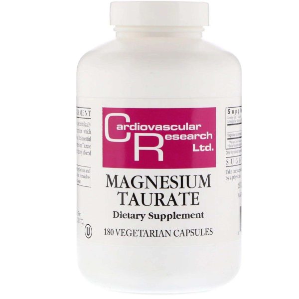 Magnesium Taurate, 180 Capsules - Cardiovascular Research on Sale