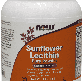 Sunflower Lecithin, Pure Powder, 1 lb (454 g) - Now Foods For Cheap