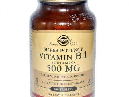 Vitamin B1 (Thiamin), 500 mg, 100 Tablets - Solgar For Cheap