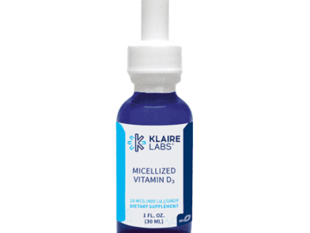 Micellized Vitamin D3 400 IU, 30ml - Klaire Labs Supply