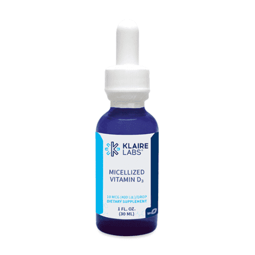 Micellized Vitamin D3 400 IU, 30ml - Klaire Labs Supply