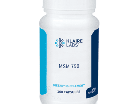 MSM 750mg, 100 Capsules - Klaire Labs Online now