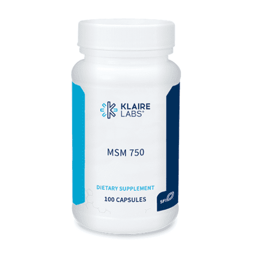 MSM 750mg, 100 Capsules - Klaire Labs Online now