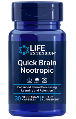 Quick Brain Nootropic (30 veg capsules) - Life Extension Cheap