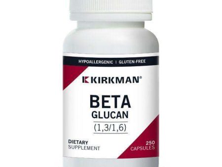 Beta Glucan (1,3 1,6), 250 capsules - Kirkman Labs (Hypoallergenic) Supply