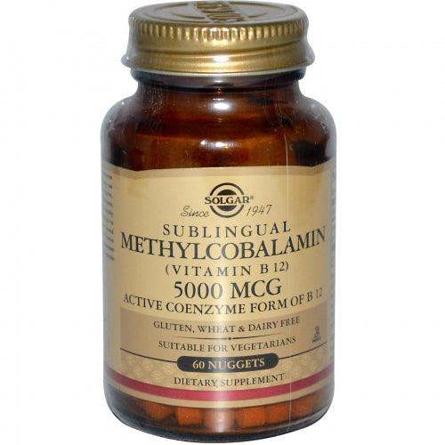 Sublingual Methylcobalamin, 5000 mcg, 60 Nuggets - Solgar Fashion