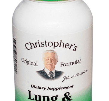 Lung and Bronchial, 425 mg (100 Vegetarian Caps) - Christopher s Original Formulas Fashion