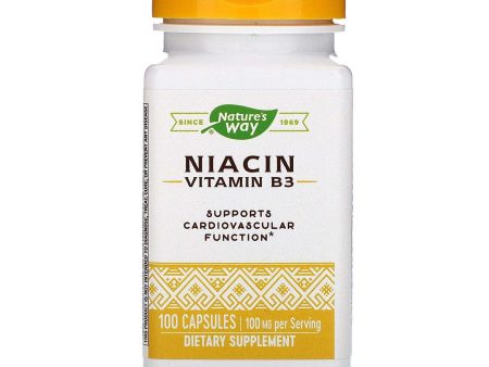 Niacin 100 mg, Nicotinic Acid, 100 Capsules - Nature s Way Discount