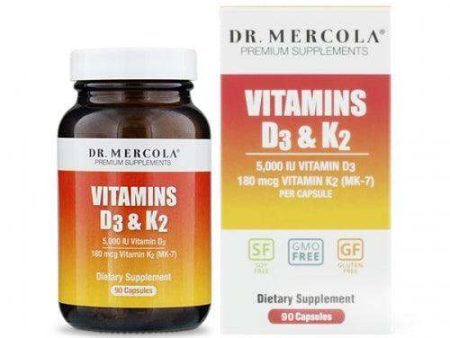 Vitamins D3 & K2, 90 Capsules - Dr Mercola Online Sale