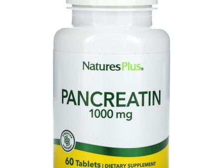 Pancreatin, 1000 mg, 60 Tablets - Nature s Plus Discount