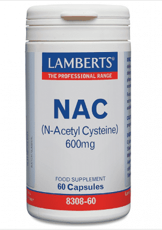 N-Acetyl Cysteine (NAC) 600 mg 60 Caps - Lamberts Fashion