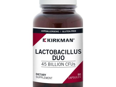 Lactobacillus Duo (Hypoallergenic), 90 Capsules - Kirkman Laboratories For Sale