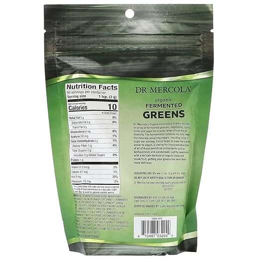 Organic Fermented Greens (90 servings): 1 bag - Dr Mercola Online now