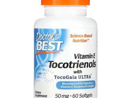 Vitamin E Tocotrienols with TocoGaia Ultra 50mg, 60 Softgels - Doctor s Best Cheap