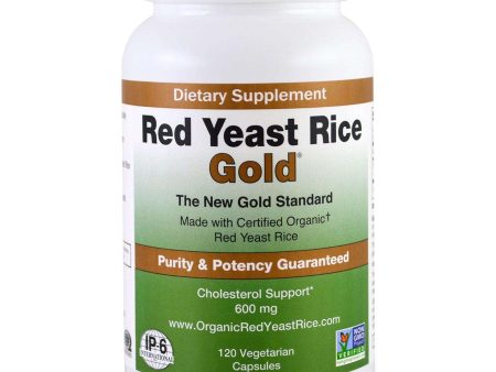 Red Yeast Rice Gold 600mg, 120 Capsules - IP6 International Online Hot Sale