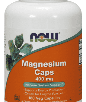 Magnesium Caps 400 mg 180 Capsules - Now Foods For Sale