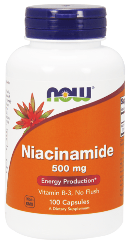 Niacinamide, 500 mg, 100 Capsules - Now Foods Sale