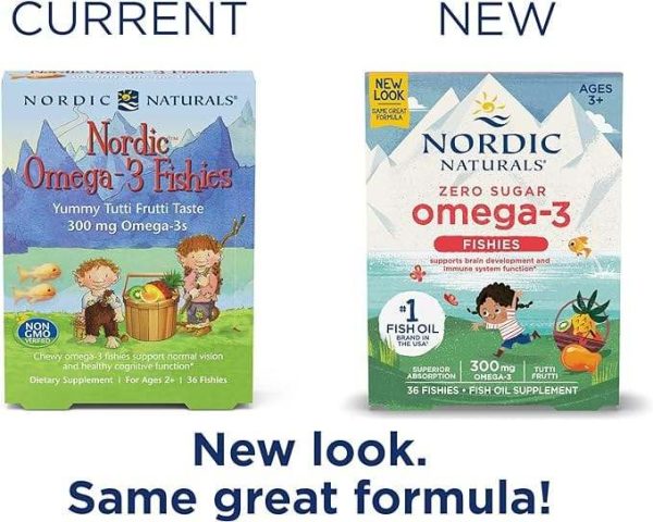 Omega-3 Fishies, Tutti Frutti, 36 Gummies - Nordic Naturals Fashion