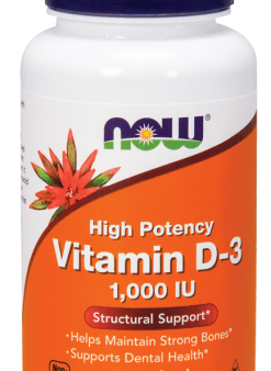 Vitamin D3 D-3 High Potency 1000 IU 180 Softgels - Now Foods Discount