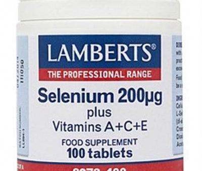 Selenium 200 mcg plus A+C+E, 100 tabs - Lamberts For Discount