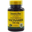 Niacinamide 500 mg 90 Tablets - Nature s Plus on Sale