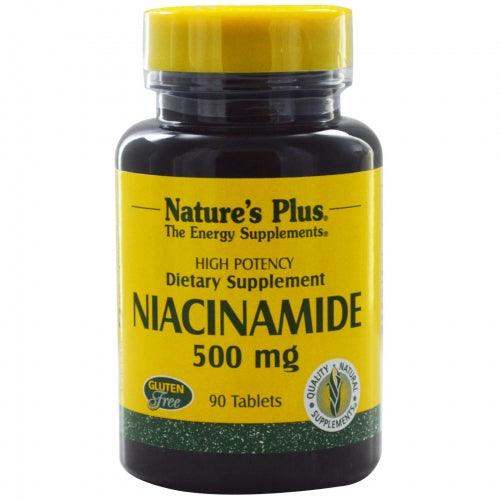 Niacinamide 500 mg 90 Tablets - Nature s Plus on Sale