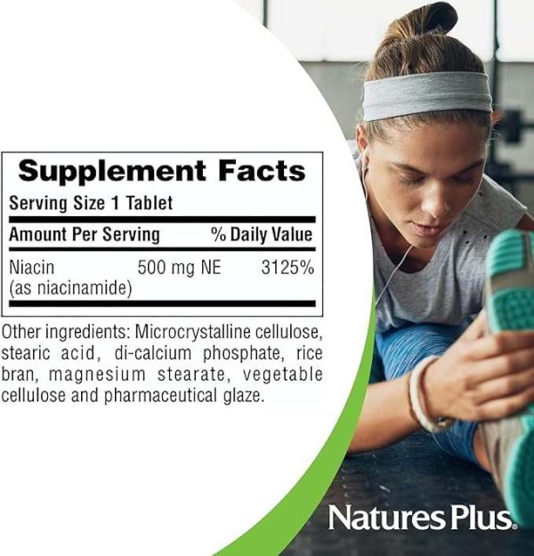 Niacinamide 500 mg 90 Tablets - Nature s Plus on Sale