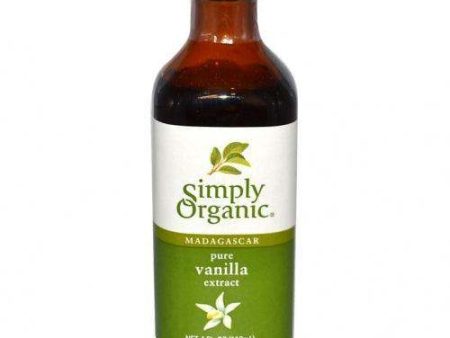 Simply Organic Madagascar Pure Vanilla Extract Farm Grown  4 fl oz (118 ml) For Discount