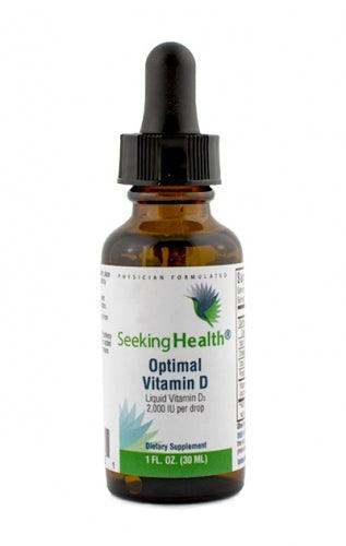 Optimal Vitamin D Liquid - 2,000 IU per Drop - Seeking Health For Discount