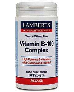 Vitamin B-100 Complex - 60 Tablets - Lamberts Cheap